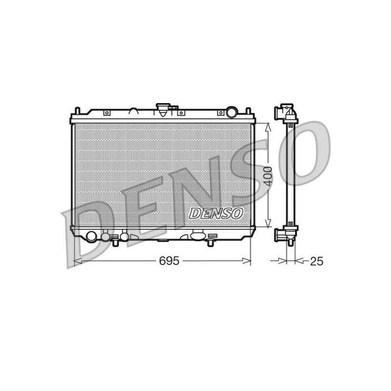 Radiateur, refroidissement du moteur DENSO DRM46016