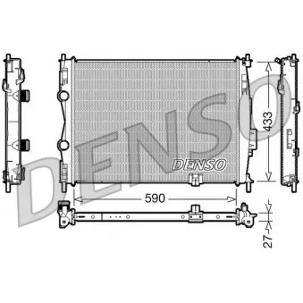 Radiateur, refroidissement du moteur DENSO DRM46019