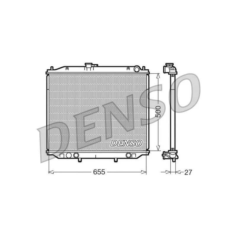 Radiateur, refroidissement du moteur DENSO DRM46020