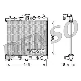 Radiateur, refroidissement du moteur DENSO DRM46021