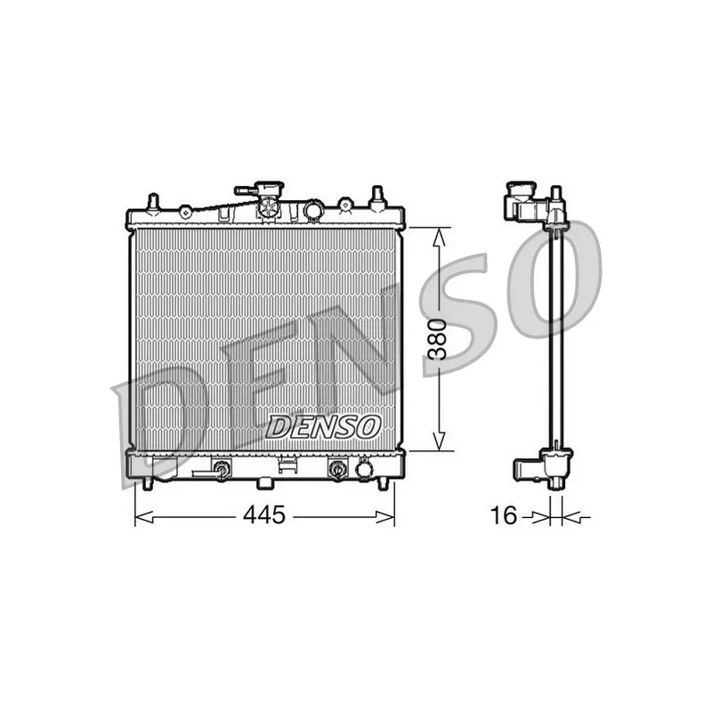 Radiateur, refroidissement du moteur DENSO DRM46021