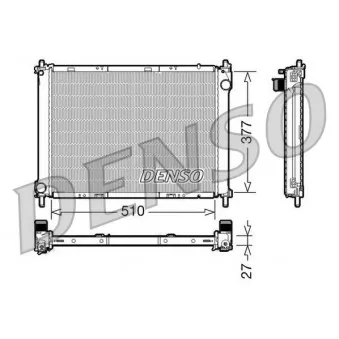 Radiateur, refroidissement du moteur DENSO DRM46022