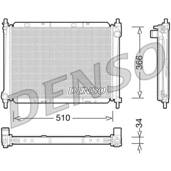 Radiateur, refroidissement du moteur DENSO