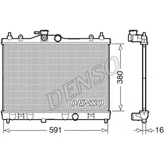 Radiateur, refroidissement du moteur DENSO DRM46040