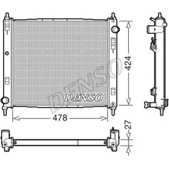 Radiateur, refroidissement du moteur DENSO