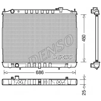 Radiateur, refroidissement du moteur DENSO