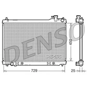 Radiateur, refroidissement du moteur DENSO DRM46100