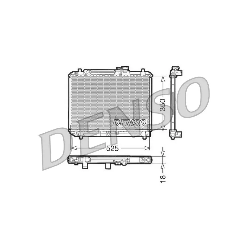 Radiateur, refroidissement du moteur DENSO DRM47001