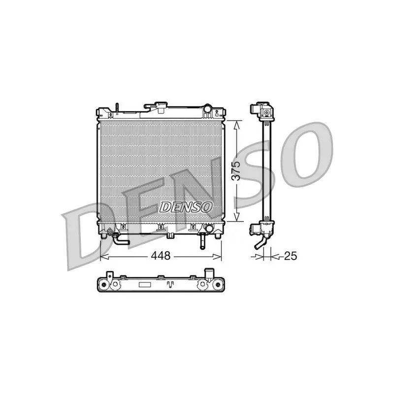 Radiateur, refroidissement du moteur DENSO DRM47003