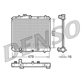 Radiateur, refroidissement du moteur DENSO DRM47004