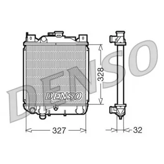 Radiateur, refroidissement du moteur DENSO DRM47006