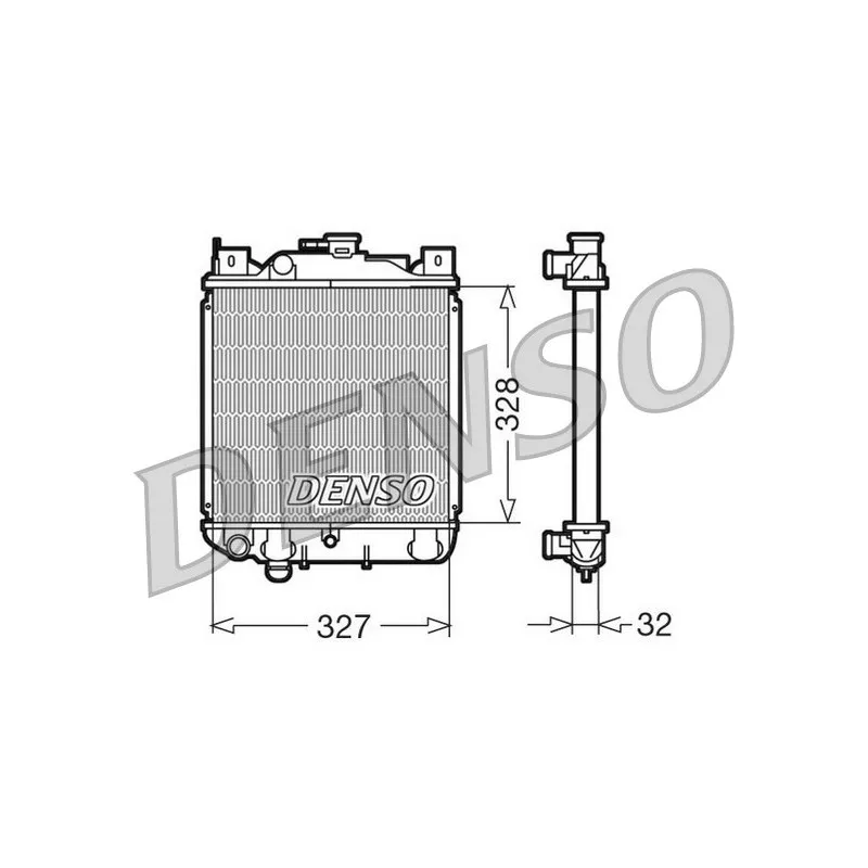 Radiateur, refroidissement du moteur DENSO DRM47006