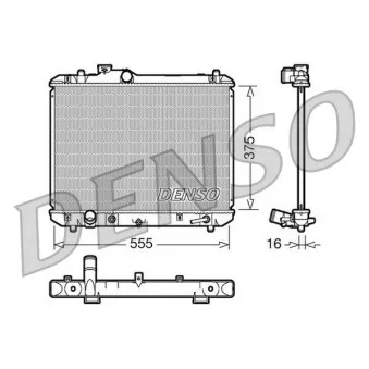 Radiateur, refroidissement du moteur DENSO DRM47007