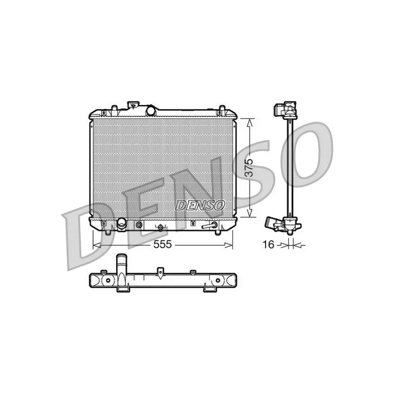Radiateur, refroidissement du moteur DENSO DRM47007