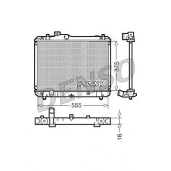 Radiateur, refroidissement du moteur DENSO DRM47008