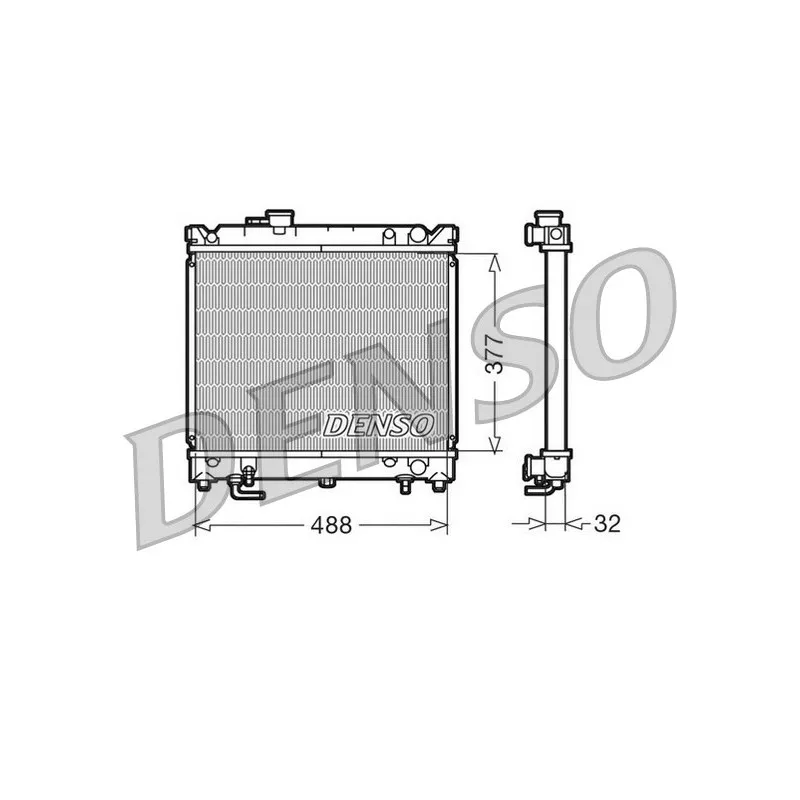 Radiateur, refroidissement du moteur DENSO DRM47010