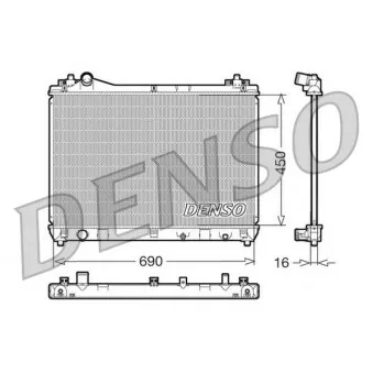 Radiateur, refroidissement du moteur DENSO DRM47011