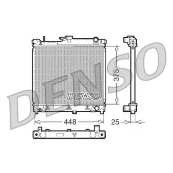 Radiateur, refroidissement du moteur DENSO DRM47014
