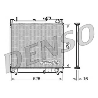 Radiateur, refroidissement du moteur DENSO DRM47015