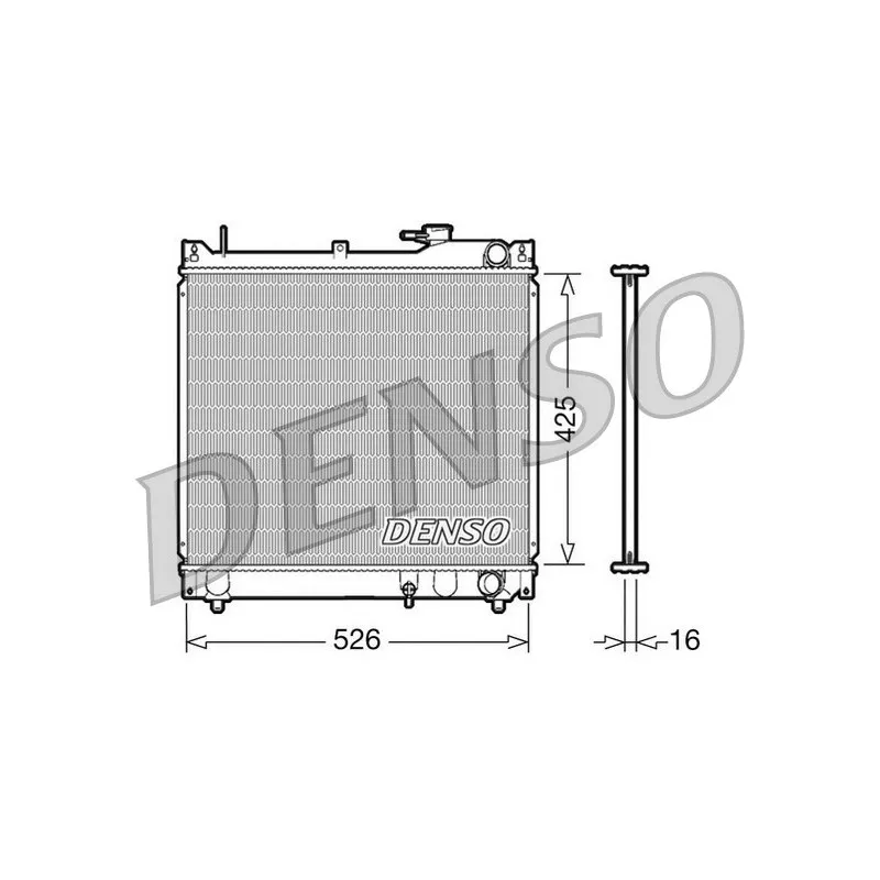 Radiateur, refroidissement du moteur DENSO DRM47015