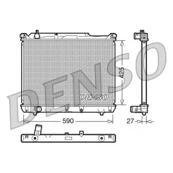 Radiateur, refroidissement du moteur DENSO DRM47019
