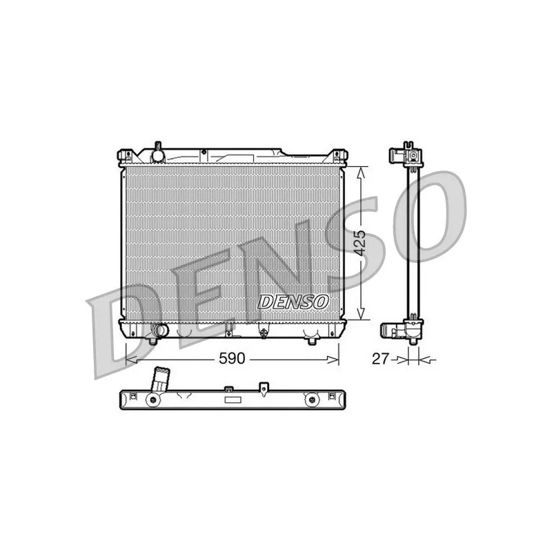Radiateur, refroidissement du moteur DENSO DRM47019