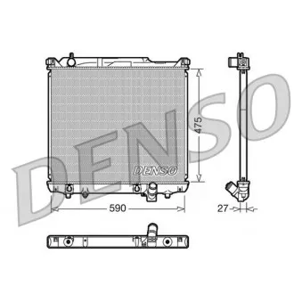 Radiateur, refroidissement du moteur DENSO DRM47020