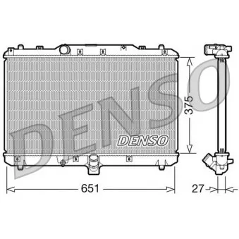 Radiateur, refroidissement du moteur DENSO