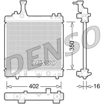 Radiateur, refroidissement du moteur DENSO DRM47026