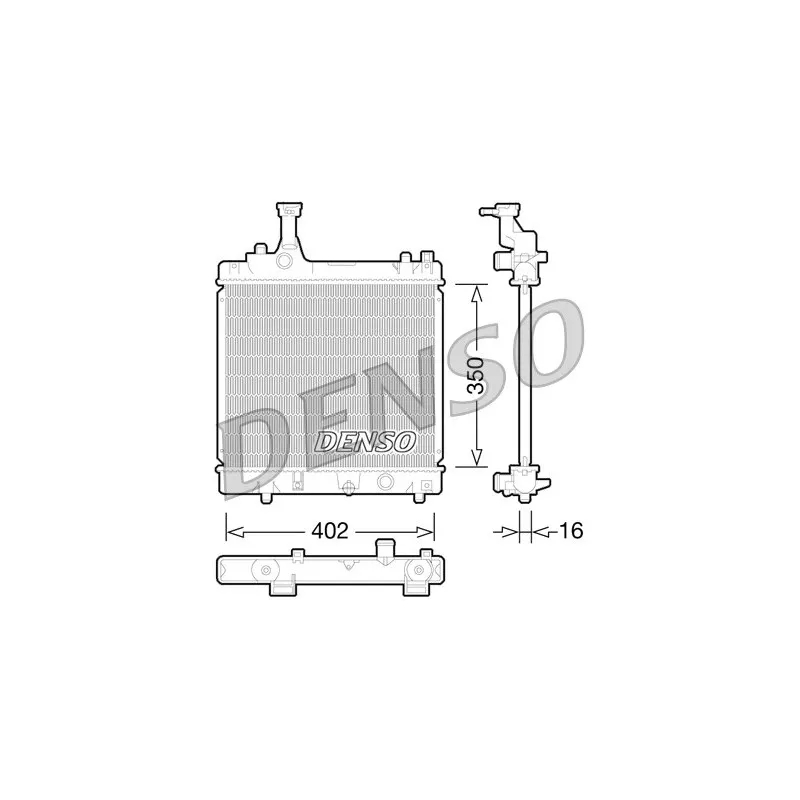 Radiateur, refroidissement du moteur DENSO DRM47026