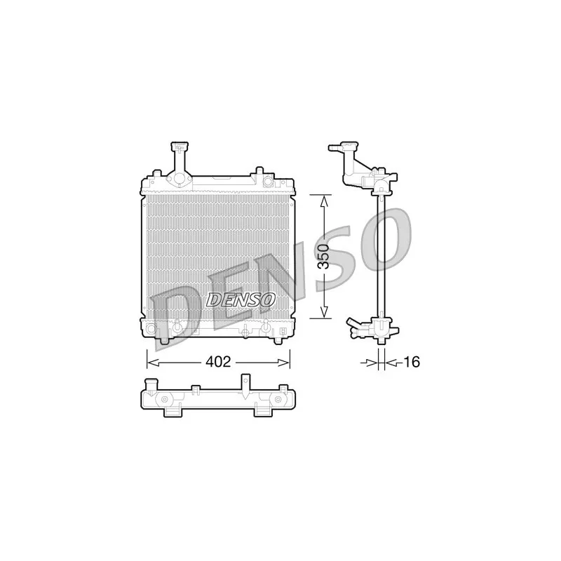 Radiateur, refroidissement du moteur DENSO DRM47027