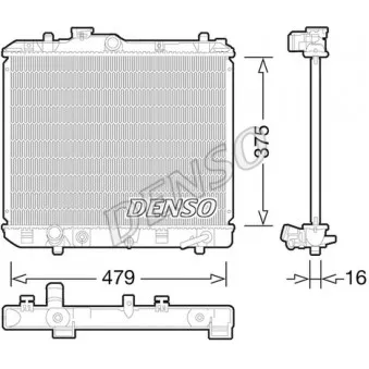 Radiateur, refroidissement du moteur DENSO DRM47028