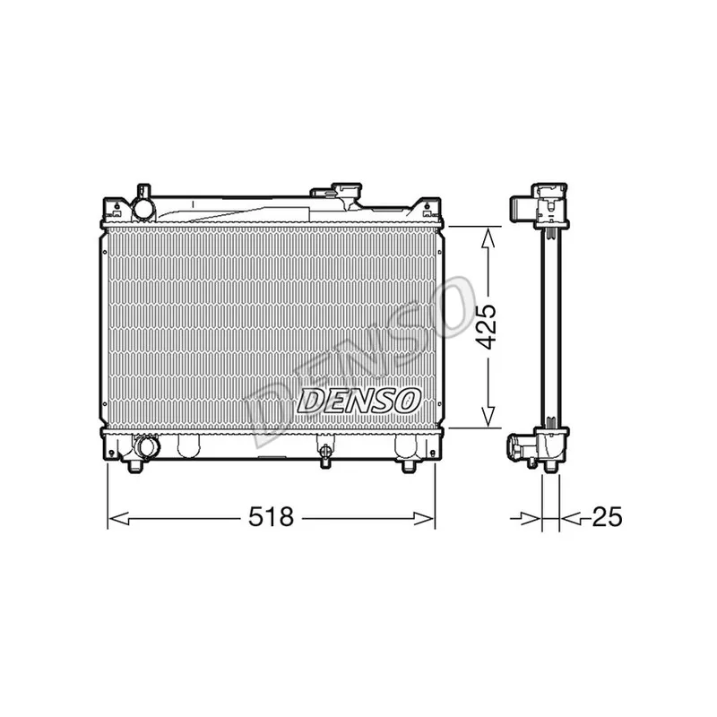Radiateur, refroidissement du moteur DENSO DRM47030