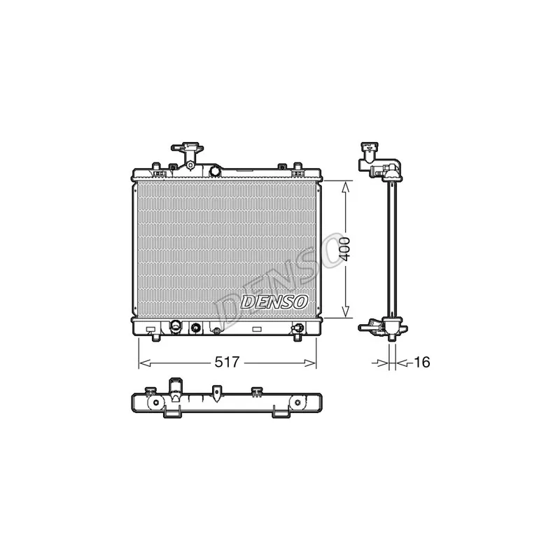 Radiateur, refroidissement du moteur DENSO DRM47033
