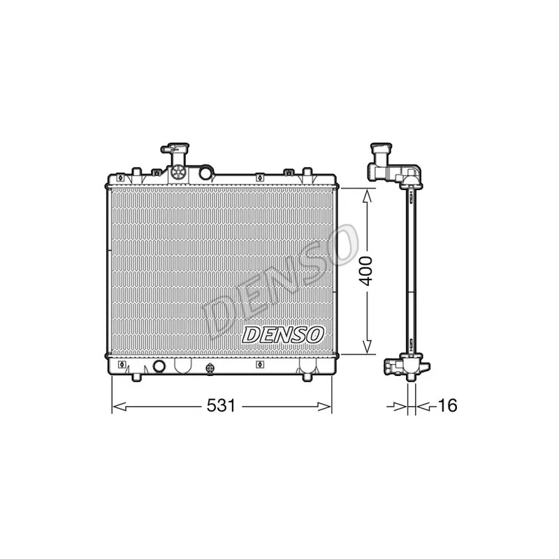 Radiateur, refroidissement du moteur DENSO DRM47034