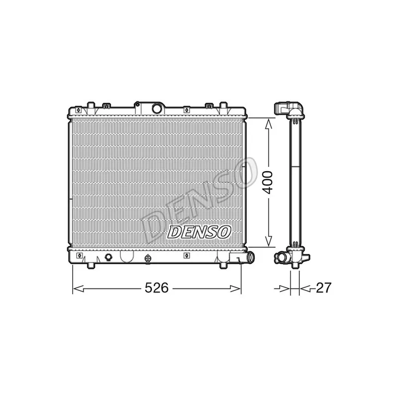 Radiateur, refroidissement du moteur DENSO DRM47036