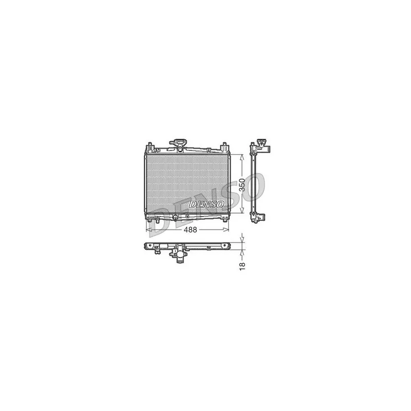 Radiateur, refroidissement du moteur DENSO DRM50001