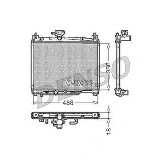 Radiateur, refroidissement du moteur DENSO DRM50002