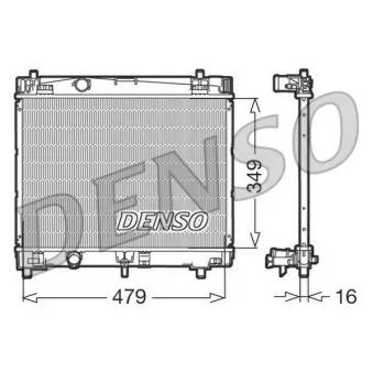 Radiateur, refroidissement du moteur DENSO DRM50003