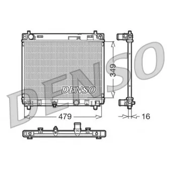 Radiateur, refroidissement du moteur DENSO DRM50004