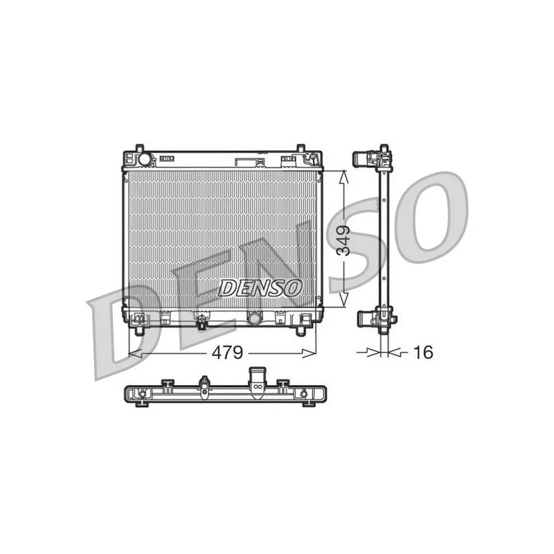 Radiateur, refroidissement du moteur DENSO DRM50004