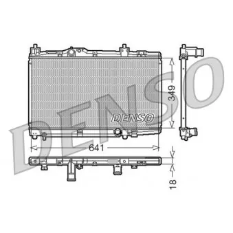 Radiateur, refroidissement du moteur DENSO DRM50005