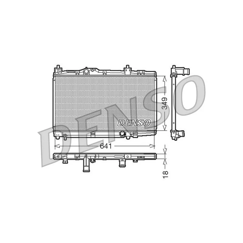 Radiateur, refroidissement du moteur DENSO DRM50005