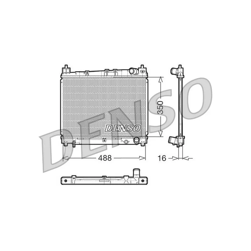 Radiateur, refroidissement du moteur DENSO DRM50006
