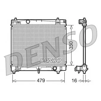 Radiateur, refroidissement du moteur DENSO DRM50008