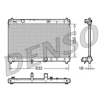 Radiateur, refroidissement du moteur DENSO DRM50009