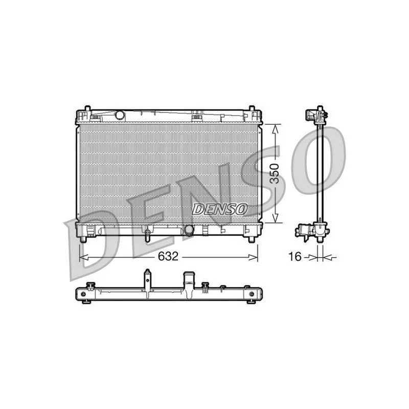 Radiateur, refroidissement du moteur DENSO DRM50009