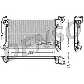 Radiateur, refroidissement du moteur DENSO DRM50010
