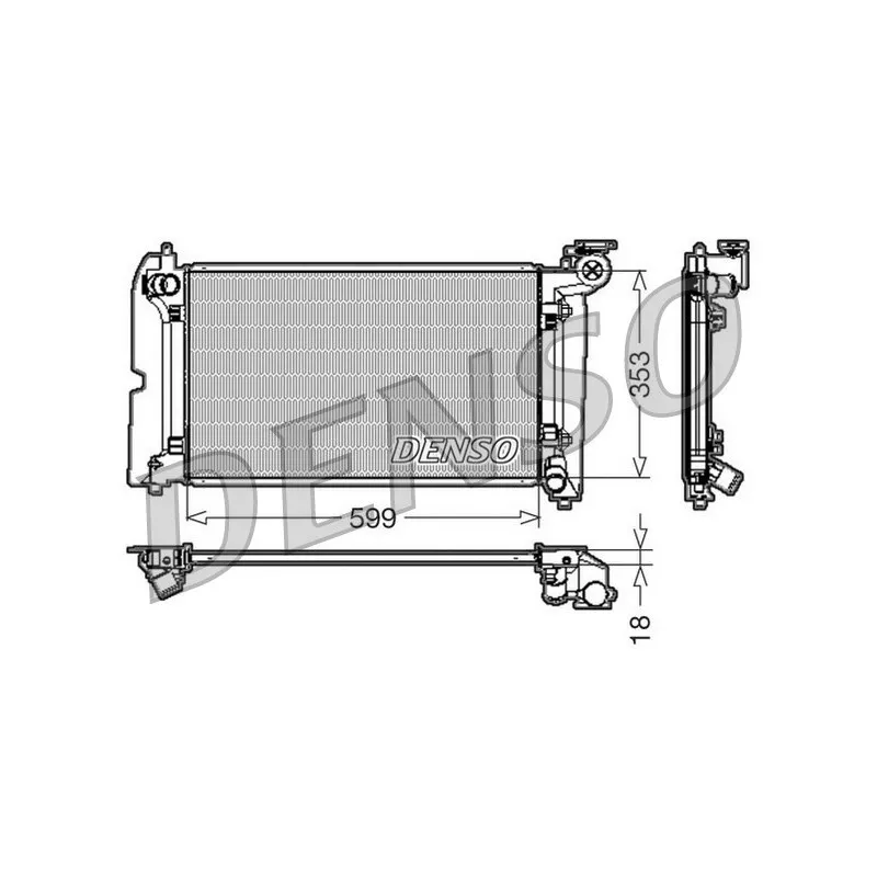 Radiateur, refroidissement du moteur DENSO DRM50011