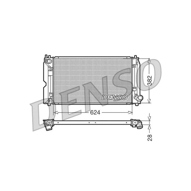Radiateur, refroidissement du moteur DENSO DRM50012